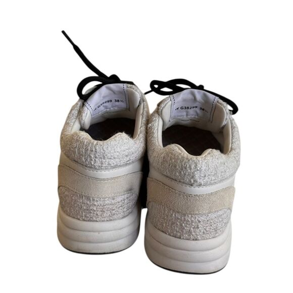 CHANEL Interlocking CC Logo Tweed Athletic Sneakers 38.5 - Picture 3 of 12